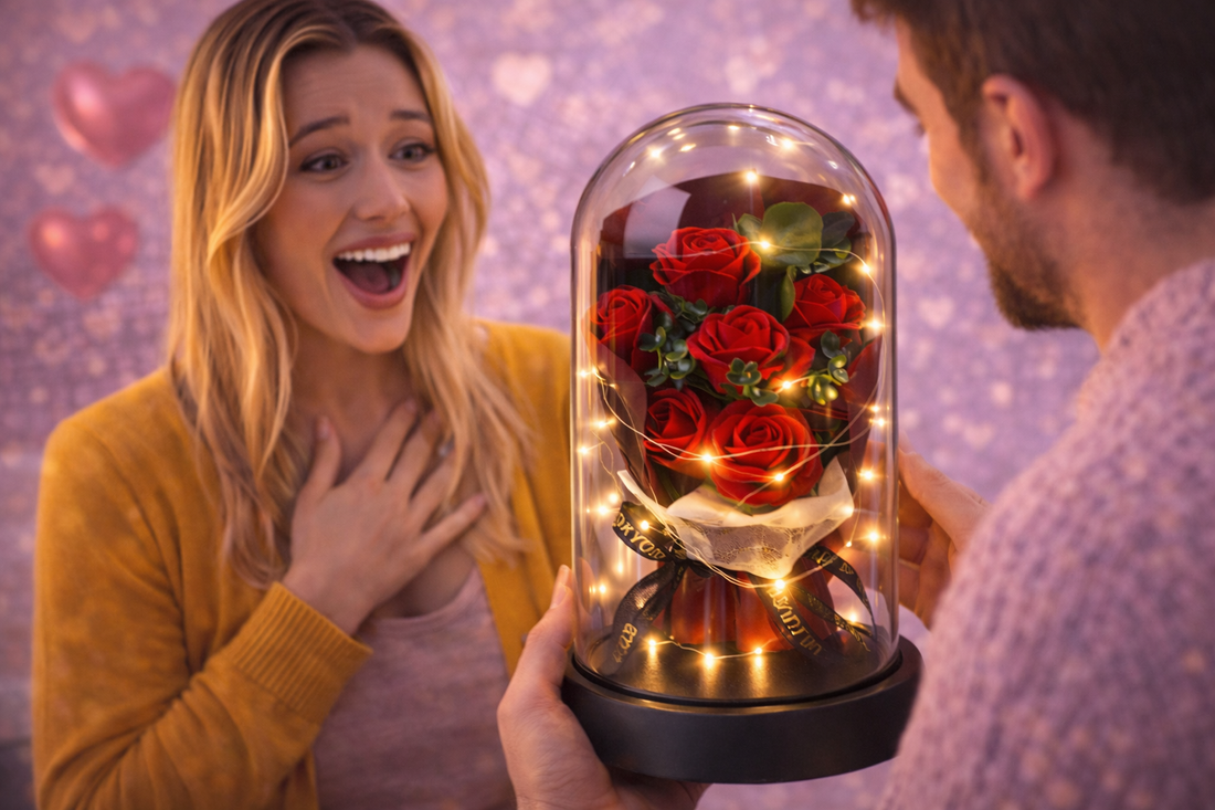 Rose Éternelle Lumineuse Amorae™ – Une émotion qui brille pour toujours