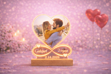 Lampe Cœur Personnalisée Amorae™